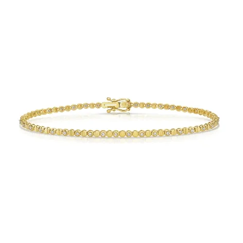 Diamond Bracelet 9ct Y/Gold 0.36ct